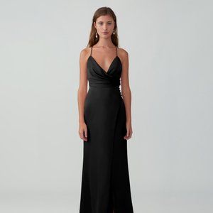Fame and Partners Draped Split Gown